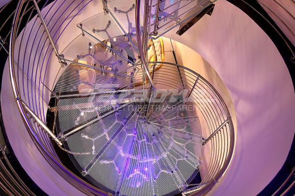 Escadas vidro