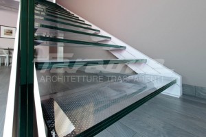 Escaleras aluminio vidrio Ninfa