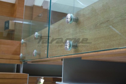 Balustrades glass stainless steel Alba