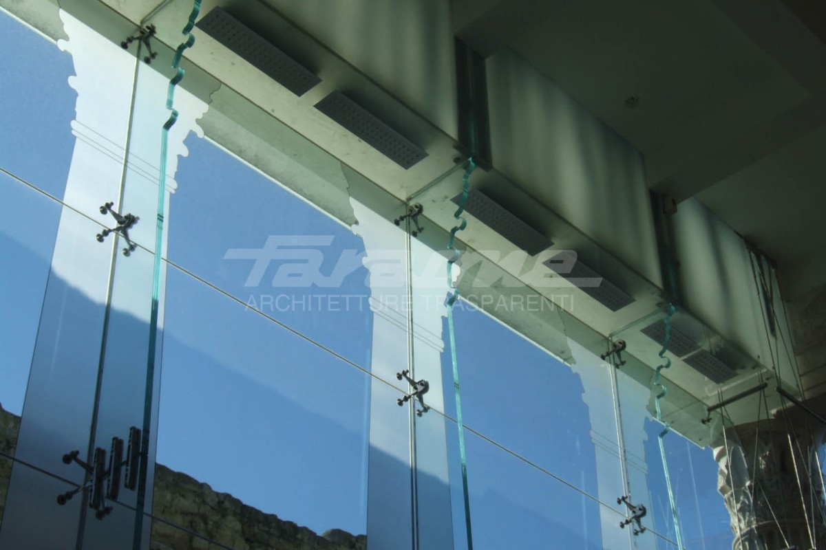 Facciate sospese alluminio vetro Air System