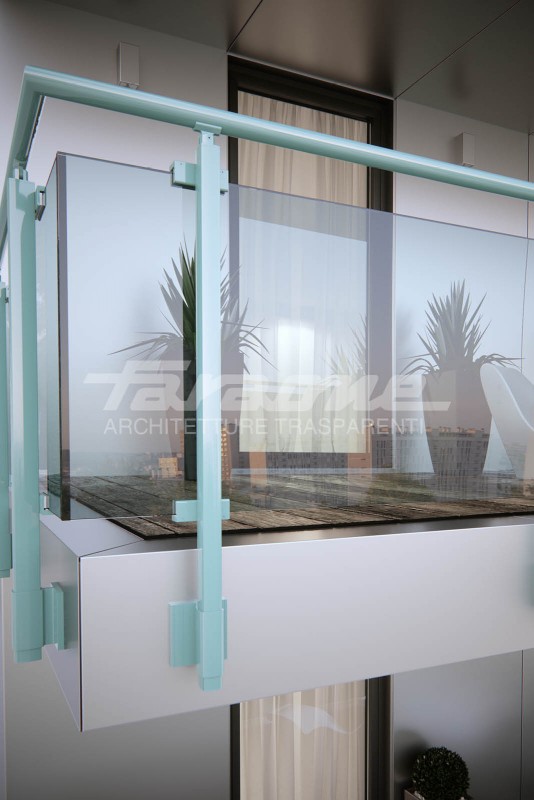 Balustrades glass aluminum Maior Colors Vision