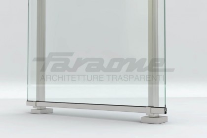 balaustre alluminio vetro Maior Plus