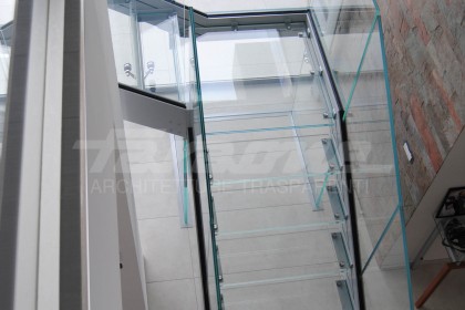 scale alluminio vetro Ninfa Scala