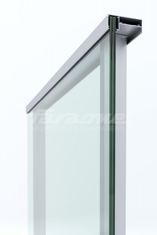 Balaustre vetro alluminio Maior Colors One