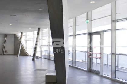 Parapetti Balaustre Ninfa alluminio vetro Stazione marittima Salerno