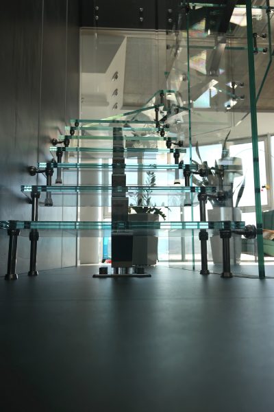 Stairs Mistral glass aluminium