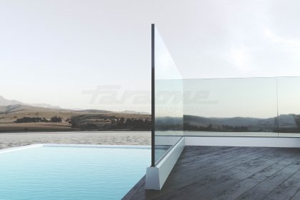 Balaustre in alluminio e vetro Ninfa 5