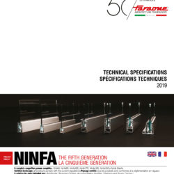 Cover catalog Ninfa catalog, the fifth generation. Technical specifications.