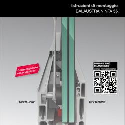 Copertina catalogo Istruzioni di montaggio balaustra Ninfa 55